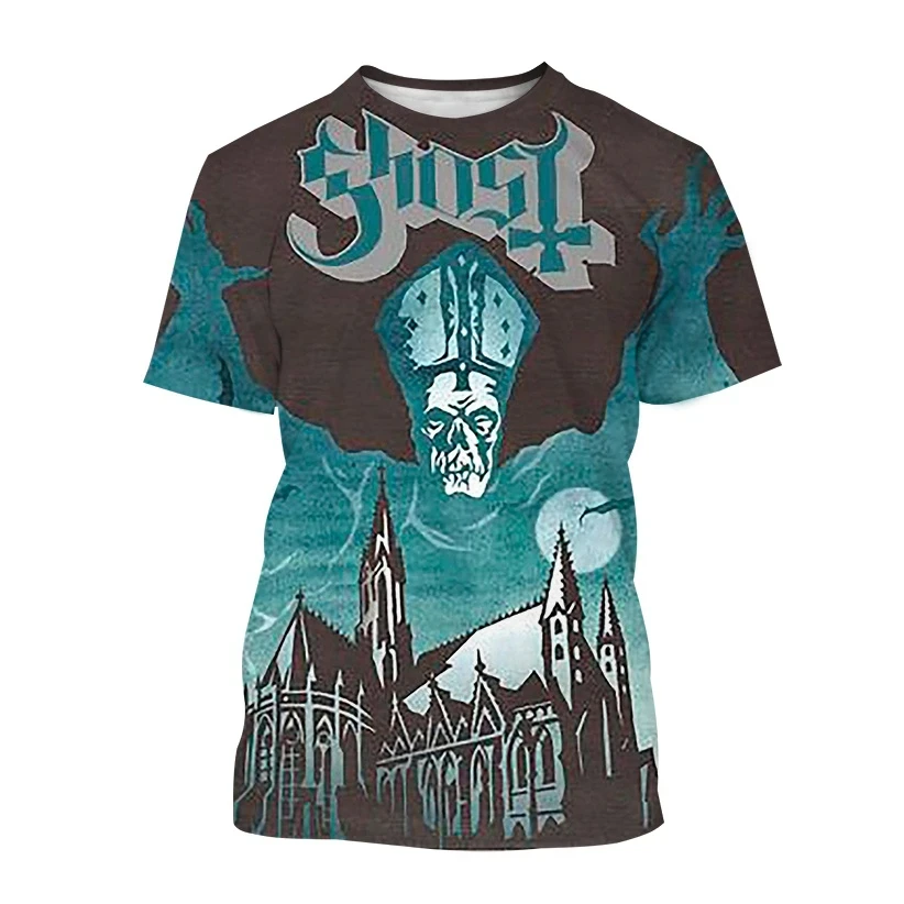 New Ghost Band 3D Print T-Shirt uomo donna Casual Fashion Streetwear T-Shirt oversize a maniche corte T-Shirt per bambini top abbigliamento uomo