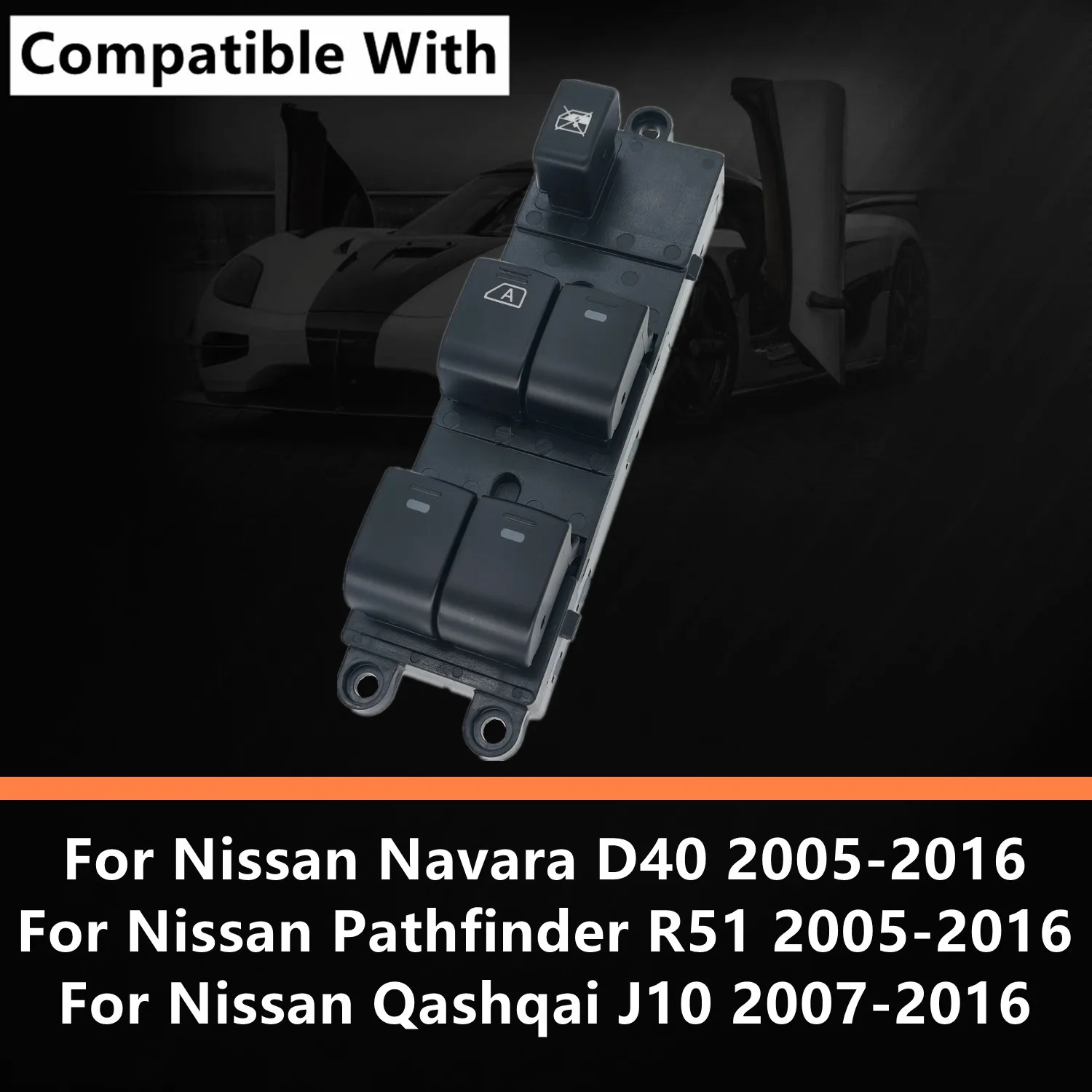 زر مفتاح نافذة كهربائي رئيسي لنيسان نافارا قاشقاي باثفندر 2005-2016 25401-EB30B 25401-JD00A