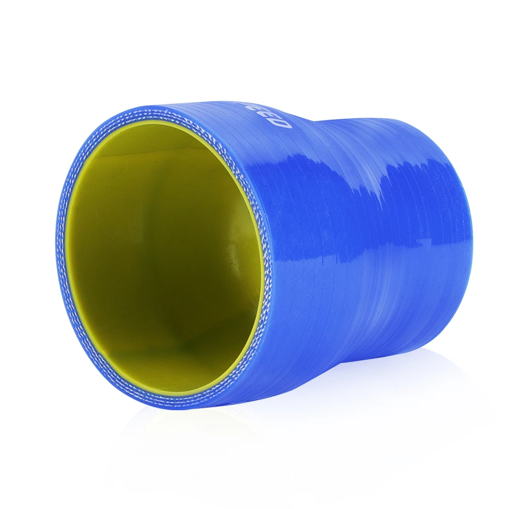 Tubo de admisión Turbo, manguera de silicona, reductor recto, adaptador de acoplamiento, Intercooler 2 "-2,5" 51mm-64mm 76mm de longitud