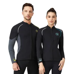 1.5Mm Neopreen Wetsuit Mannen Duiken Jas Lange Mouwen Snorkelen Jas Mannelijke Surfen Winter Jas Vissen Thermische Badmode