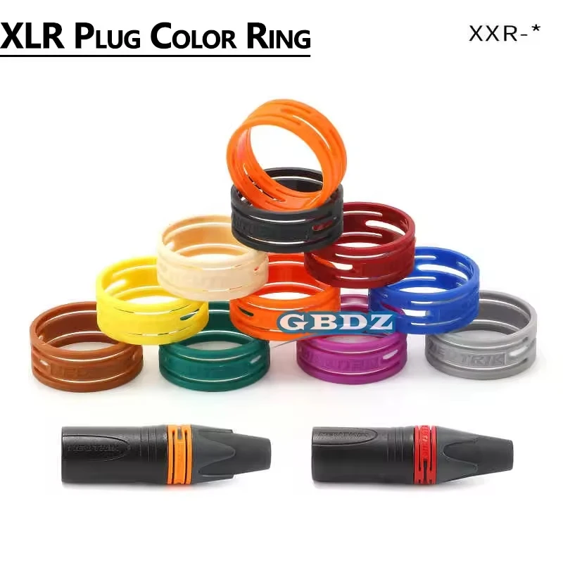 White XLR Connector Identification Ring for NC3FXX NC3MXX Audio Cable Plugs