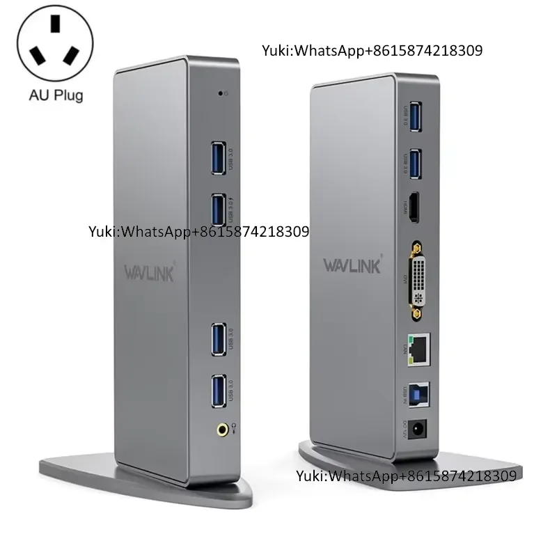 WAVLINK WL-UG39DK7 USB3.0 Hub Adapter Factory Price Universal Docking Station for Multi-Screen Graphics Card in Stock