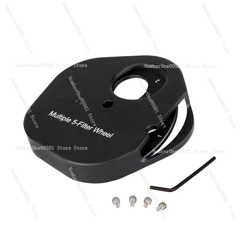 1.25 Inch Manual Filter Wheel 5 Slot Color Filter Wheel for Monochrome Cooled CCD Camera Telescope