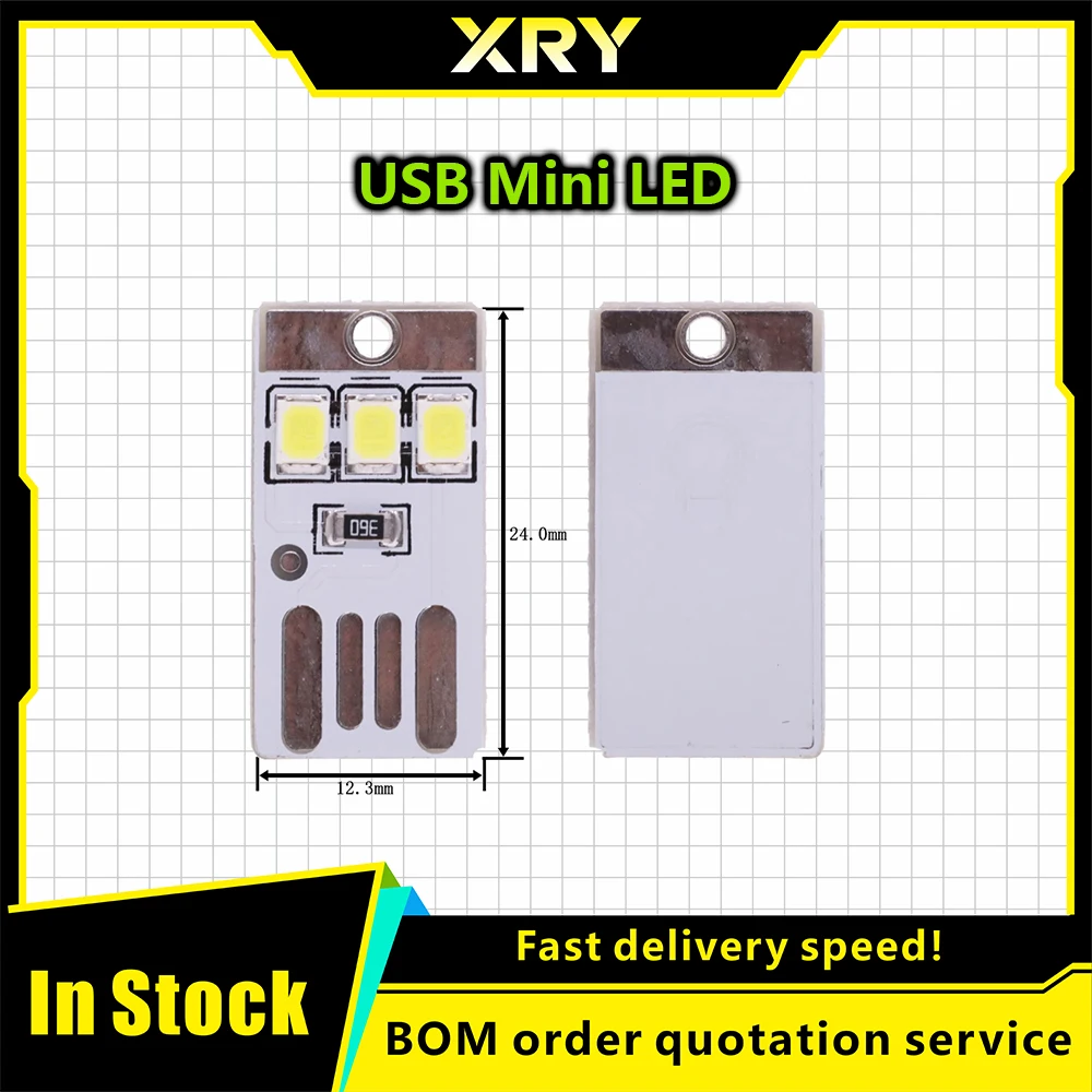 XRY 10pcs Camping Night Hiking Tent Lamp Light Outdoor Portable Energy Saving Flashlight Mini Ultra-thin Mobile USB LED Keychain