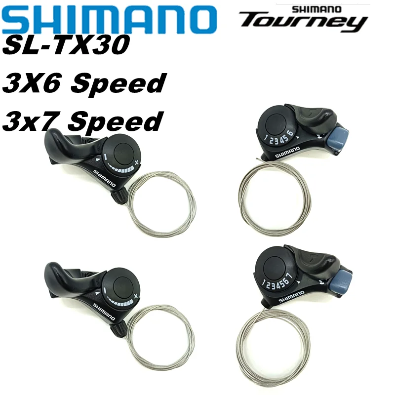 

Рычаги переключения передач Shimano SL TX30, комплект переключателей передач для горного велосипеда 6/7s 18/21s