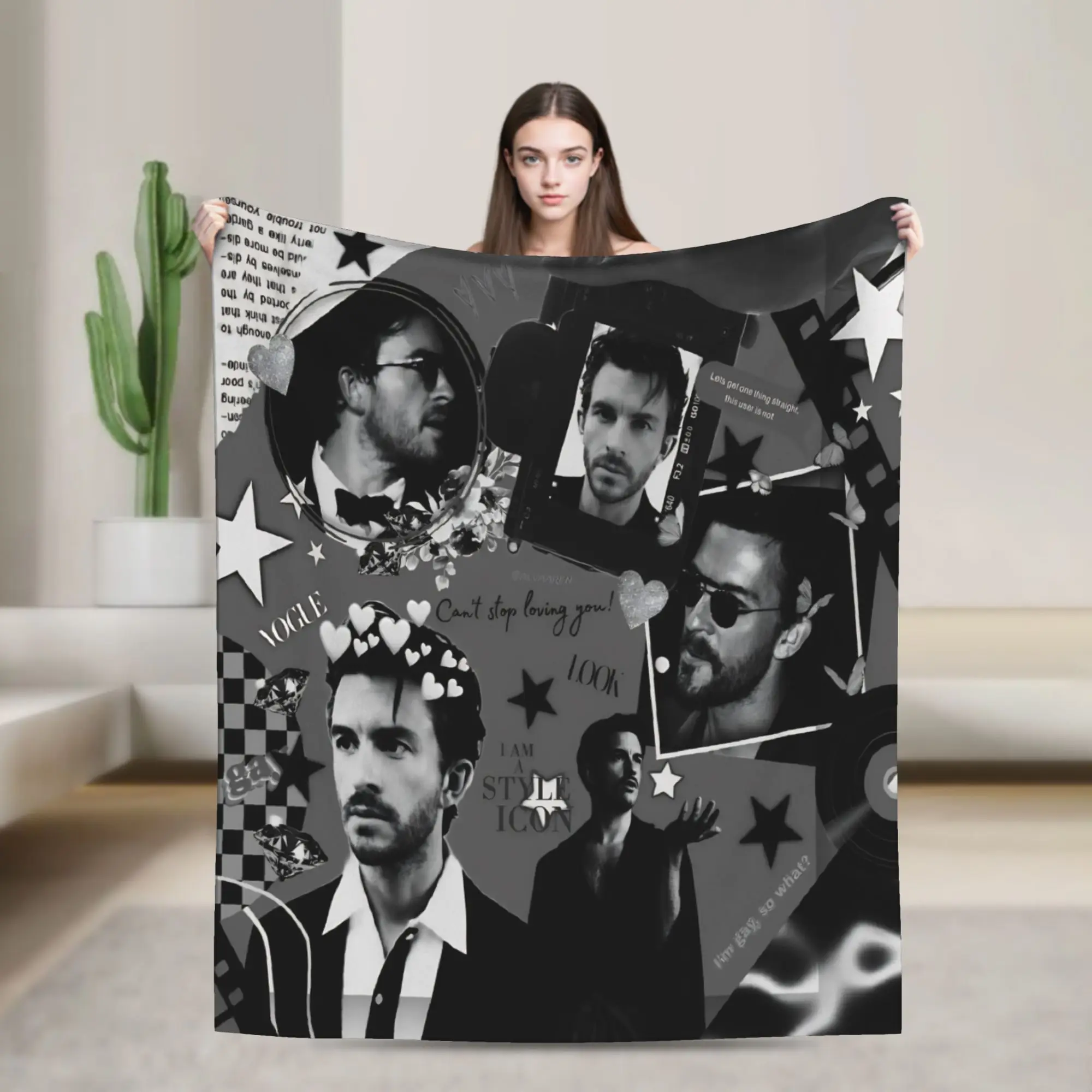 Jonathan Bailey Actor Fleece Blankets  Awesome Throw Blanket for Home 150*125cm Quilt