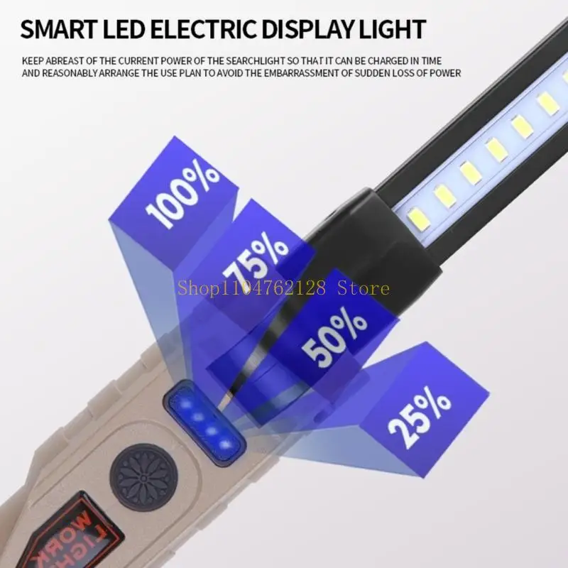 

Rechargeable Magnetic Work Light Inspection Lamp Waterproof Portable Pocket Lamp Portable Magnetic LED Flashlight best sale