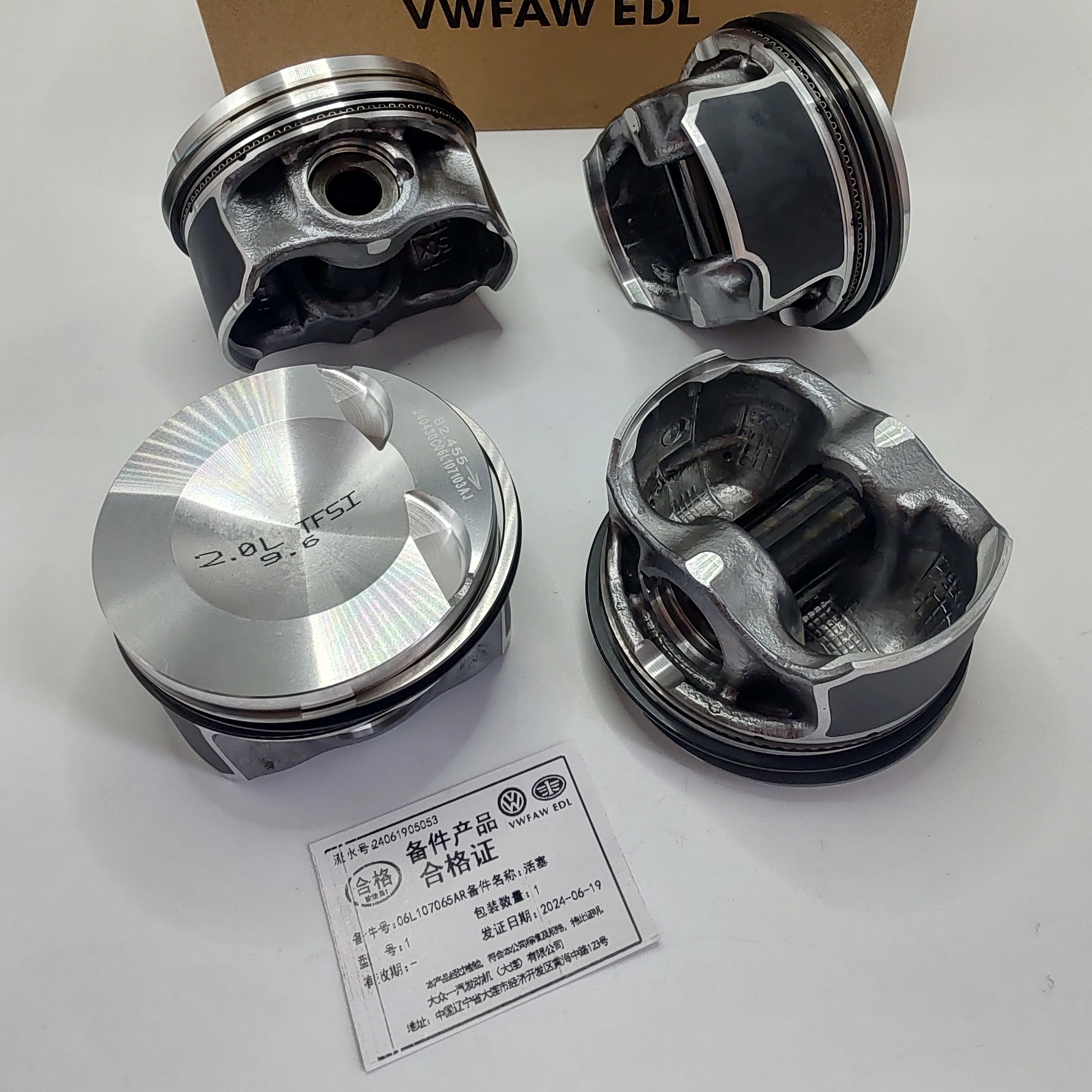 

Hot Sale Genuine Original Auto Parts EA888 2.0T Piston & Piston Ring Kit Fit for Audi VW Volkswagen 06L107065AR