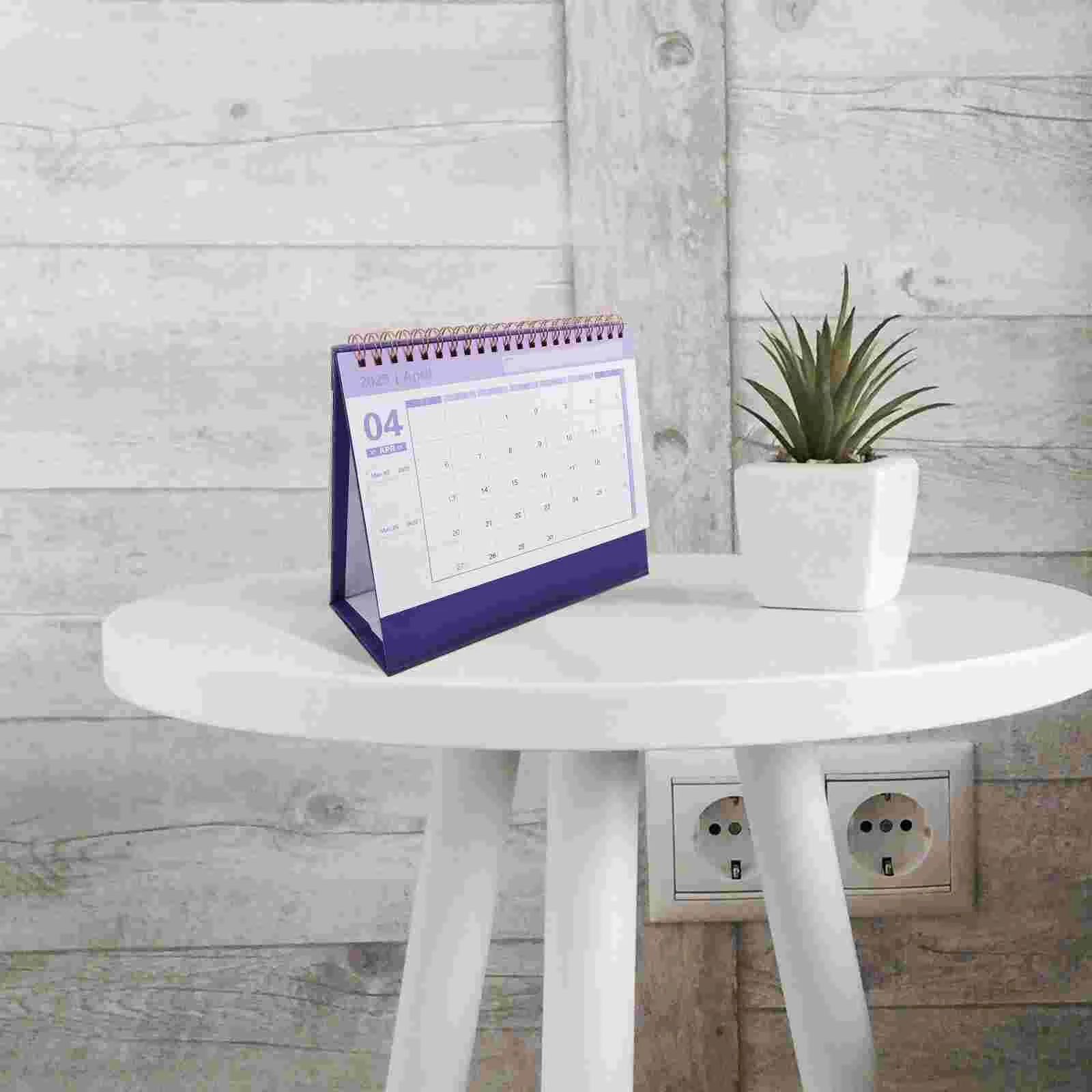 2025 Desk Calendar Office Supply Daily Use Mini Decorative Month Table Decorations Delicate Standing Desktop