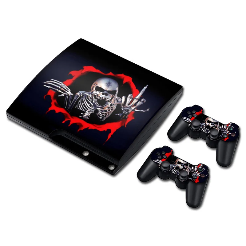 Виниловая наклейка-протектор для PS3 Slim и 2, наклейка на кожу для контроллера