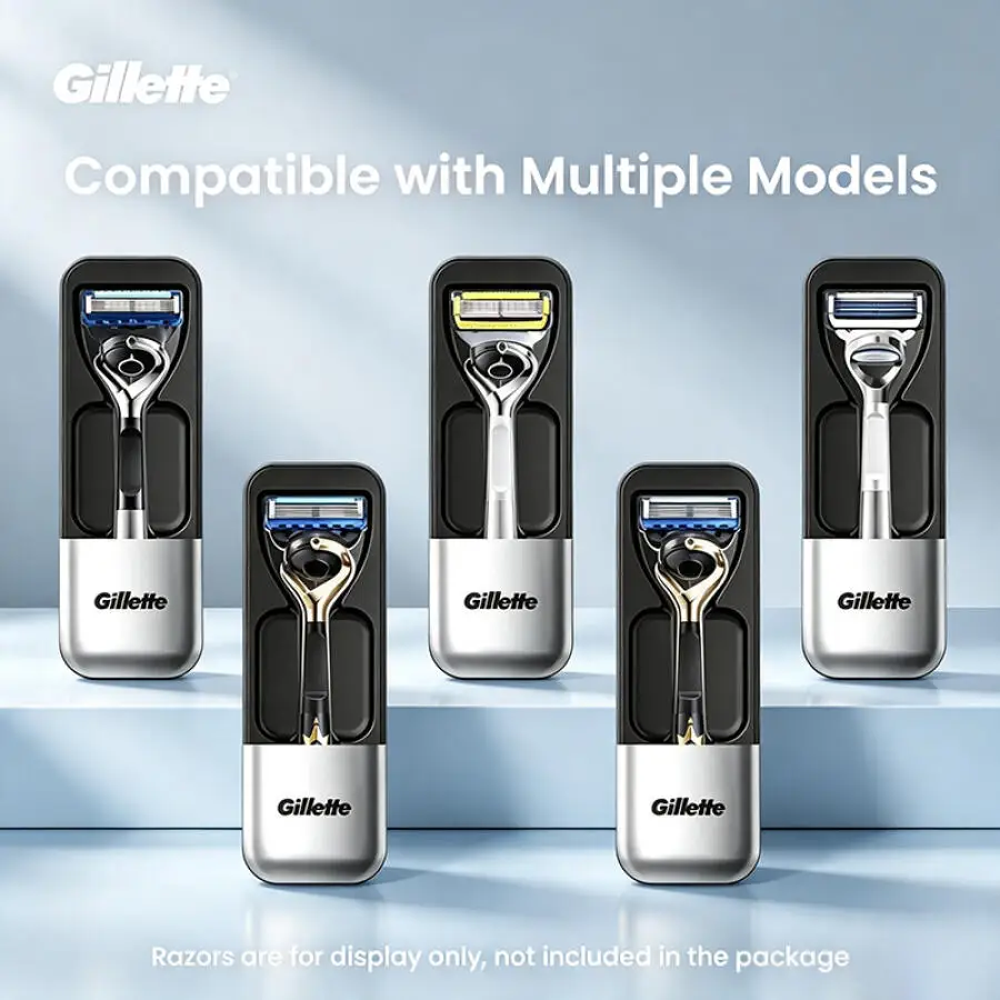 Gillette LXH Rasierer, magnetische Reisebox, Bodenablaufloch, staubdichte Box, bequem zu transportieren, geeignet für die tägliche Aufbewahrung, Reisegebrauch – Detail 5