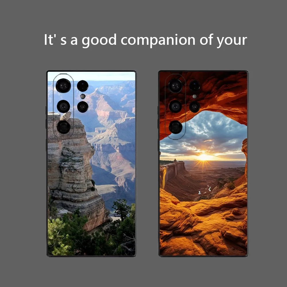 Grand Canyon Phone Case for Samsung Galaxy S25 Ultra S22 S23 S24 Ultra S21 S20 5G Protective Soft Silicone TPU Funda