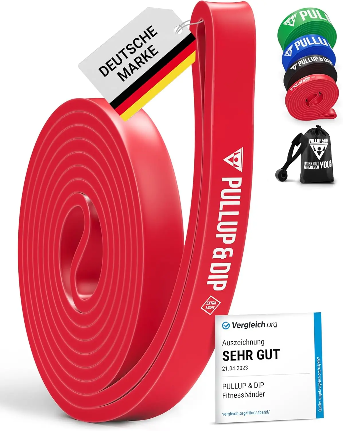 

Эспандеры для подтягиваний и отжиманий с дверным креплением, сумкой для переноски и руководством по упражнениям - поштучно или в комплекте