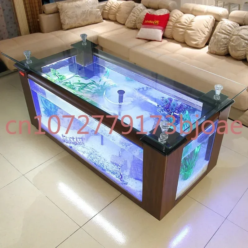 Glass Coffee Table Fish Important Desk New product High Quality Table Aquarium