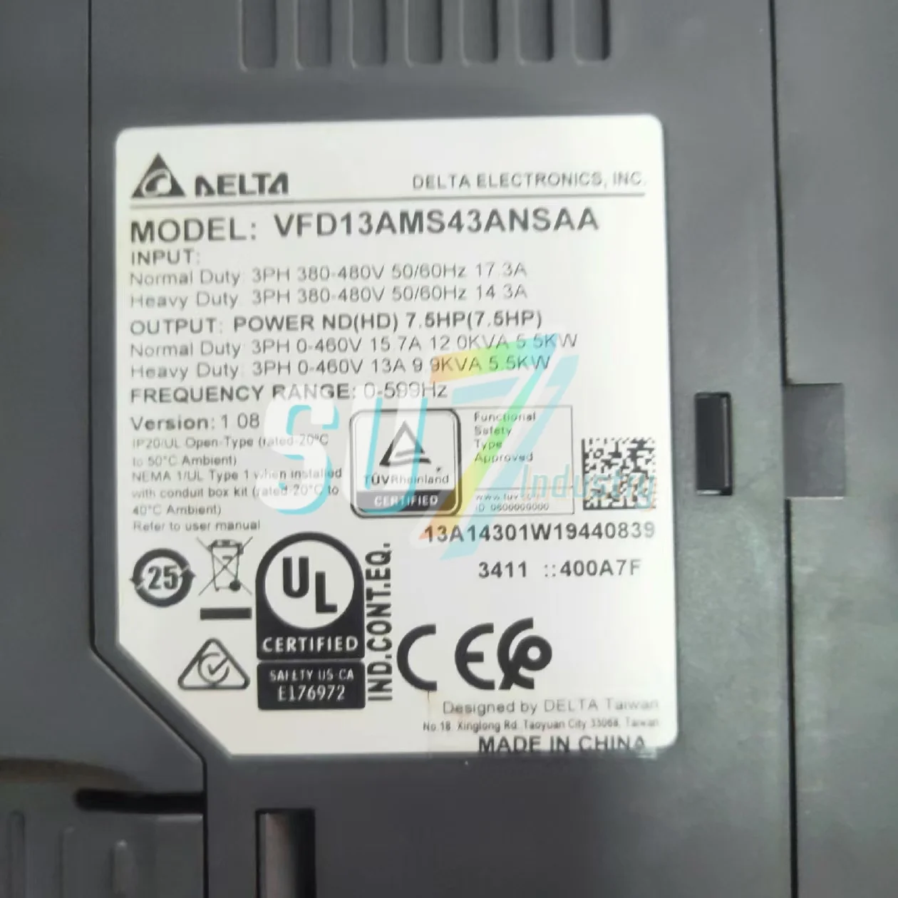 Convertidor de frecuencia VFD11AMS21ANSAA VFD13AMS43ANSAA nuevo original