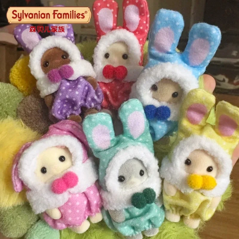 

Подлинная серия Sylvanian Families The 40th Anniversary Rabbit Babies, слепая коробка, слепая сумка, подтвердите аниме, коллекционная кукла, подарочная игрушка