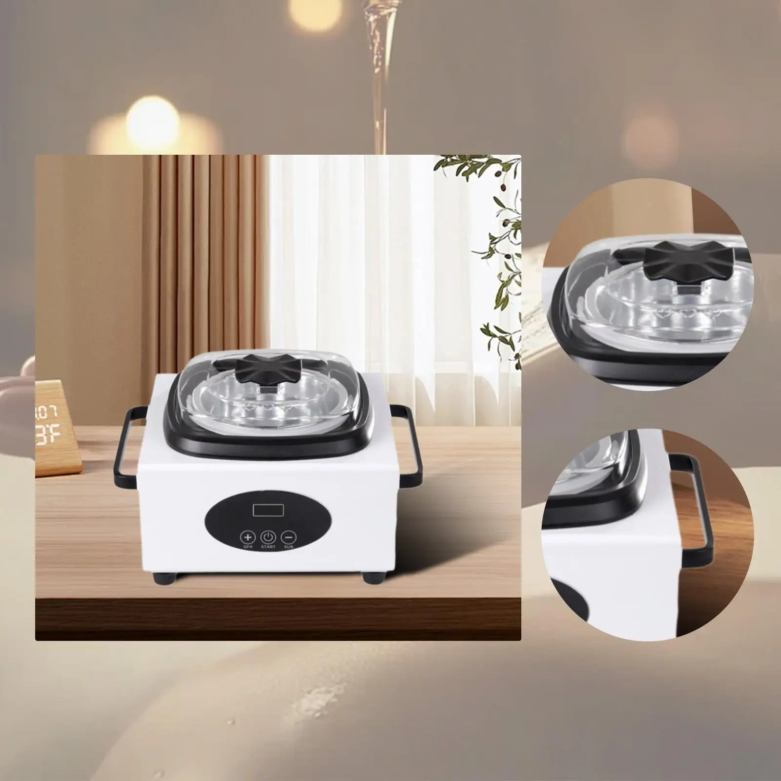

Electric Wax Heater Machine Compact Facial Body Spa Equipment for Salon Home