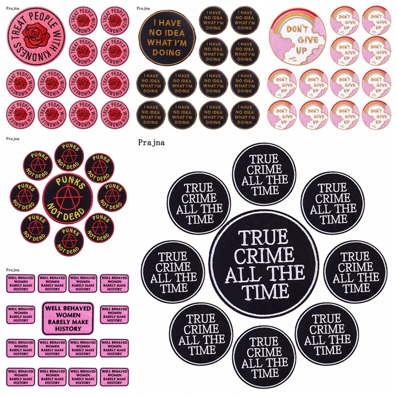 10 teile/lose Brief Stickerei Patch Eisen auf gestickte Patches für Kleidung thermo klebende Patches auf Kleidung nähen Aufkleber DIY