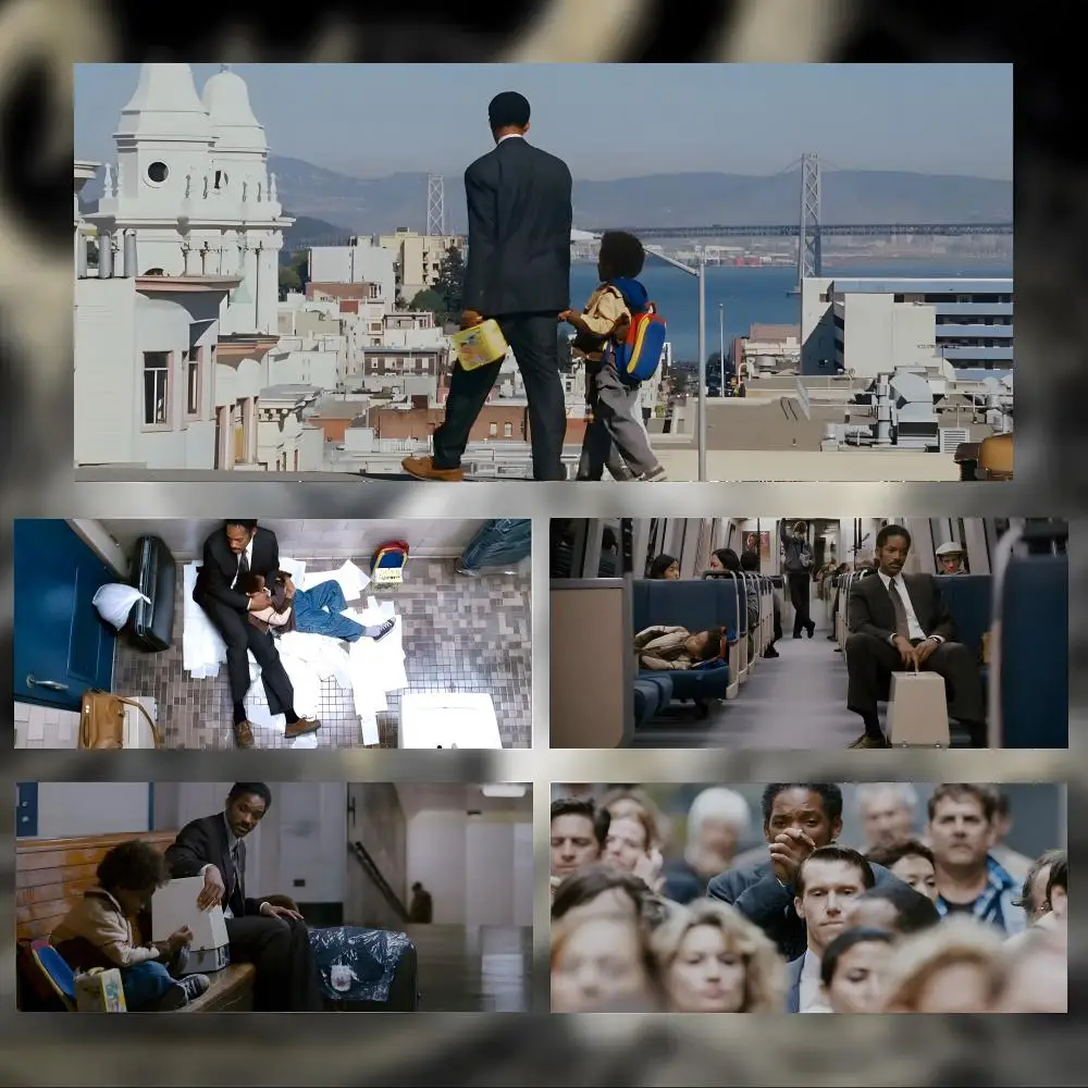 Warm Inspiring Movie The P-Pursuit of Happyness Mouse Pad Large Thick Desk Pad Stitched Edges Gaming Mouse Mat for PC