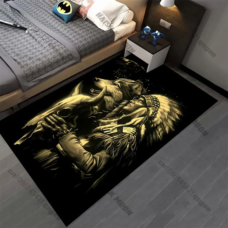 Spiritual nature connection and strength carpet Yoga living room room decor children's crawling mat doormat area rug