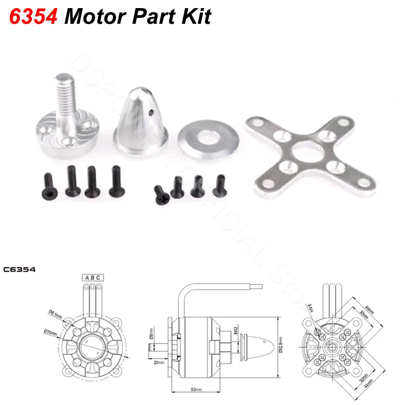 SURPASS HOBBY Brushless Motor Accessories Kit 2836 3530 3536 3542 4250 5055 6354 for RC Fixed-wing Quadcopter FPV 3D Drone Parts