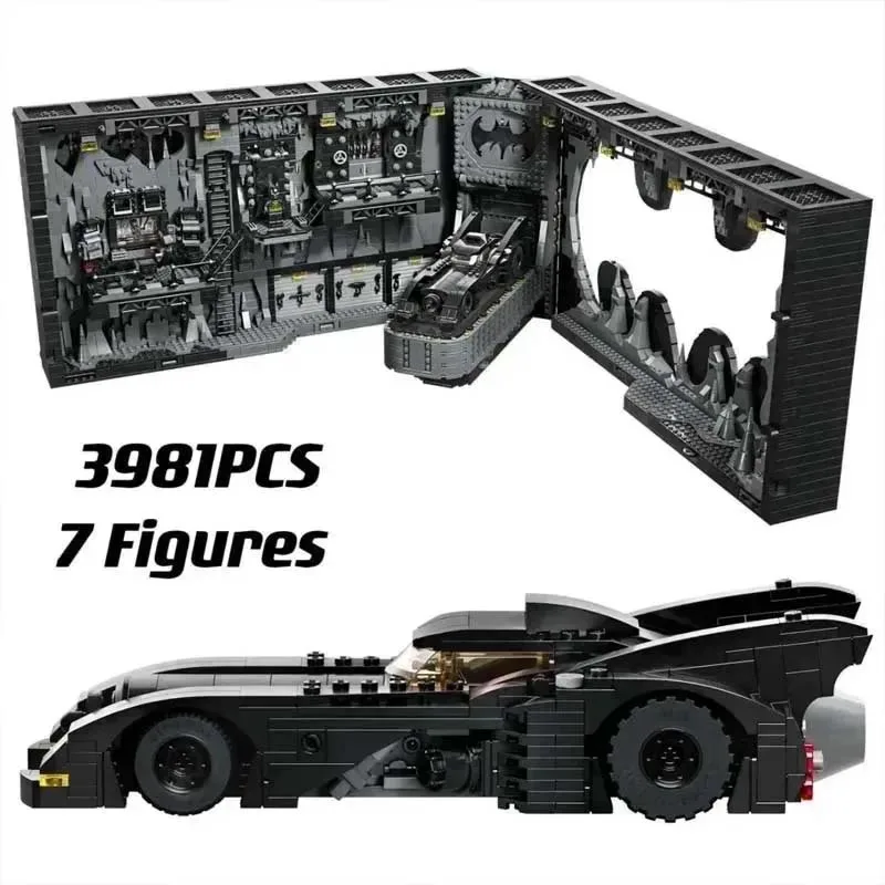 

3981PCSBatcave Shadow Box Классическая модель игрушки для детей и мальчиков, подарки на день рождения для взрослых, строительные блоки Brick76252