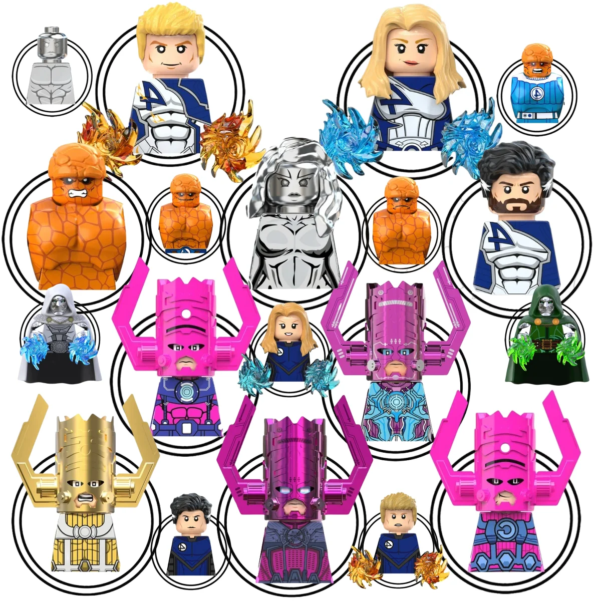 

Blind Box Mini Building Blocks TV6214 Figures Big Goblin Spiderman Iron Man Venom Captain Hawk Deadpool Armor Christmas Gift Toy
