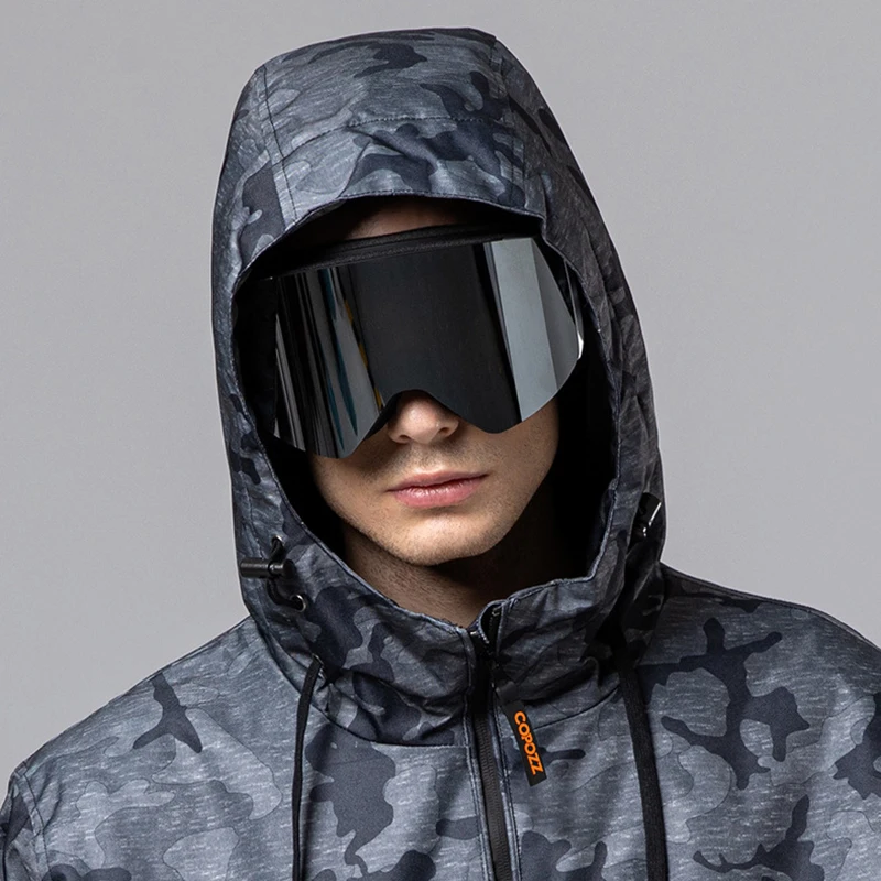 

New Ski Glasses Women Anti-Fog Veneer Snowboard Eyeglass Men Outdoor Double-Layer Magnetic UV Protection Mountaineering Goggles