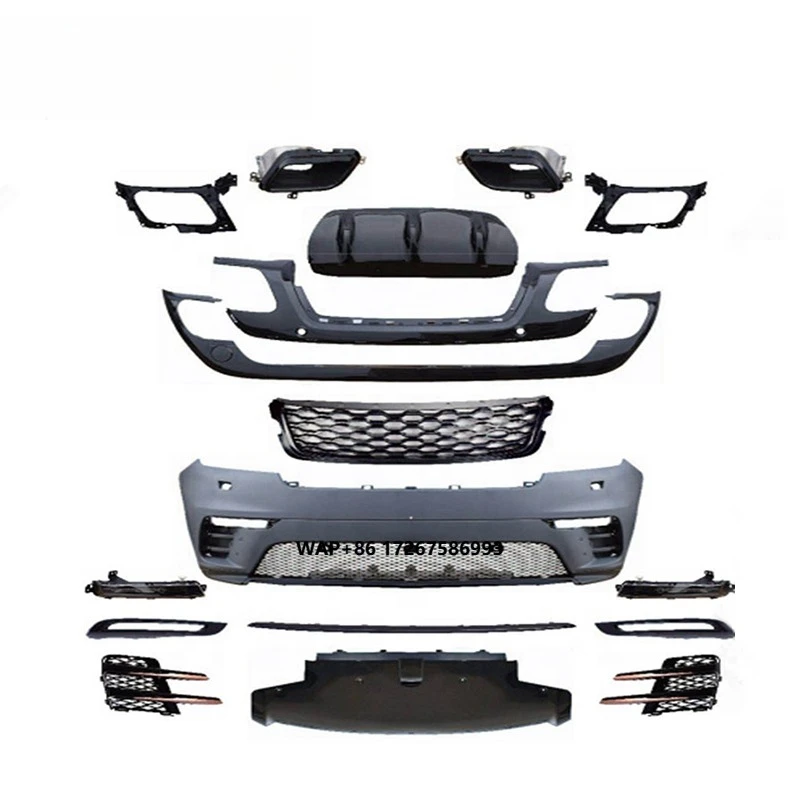 

New Design Factory Hot Sale Refit Modification Velar Upgrade Facelift Wide Body Kit FRP Material Front Bumper Rear Bumper