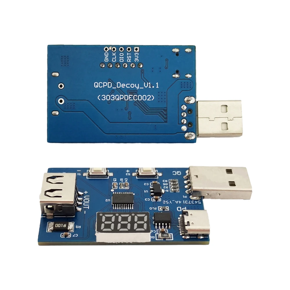 3.6~20V adjustable voltage charging head aging test module QC2.0 QC3.0 PD3.0 decoy