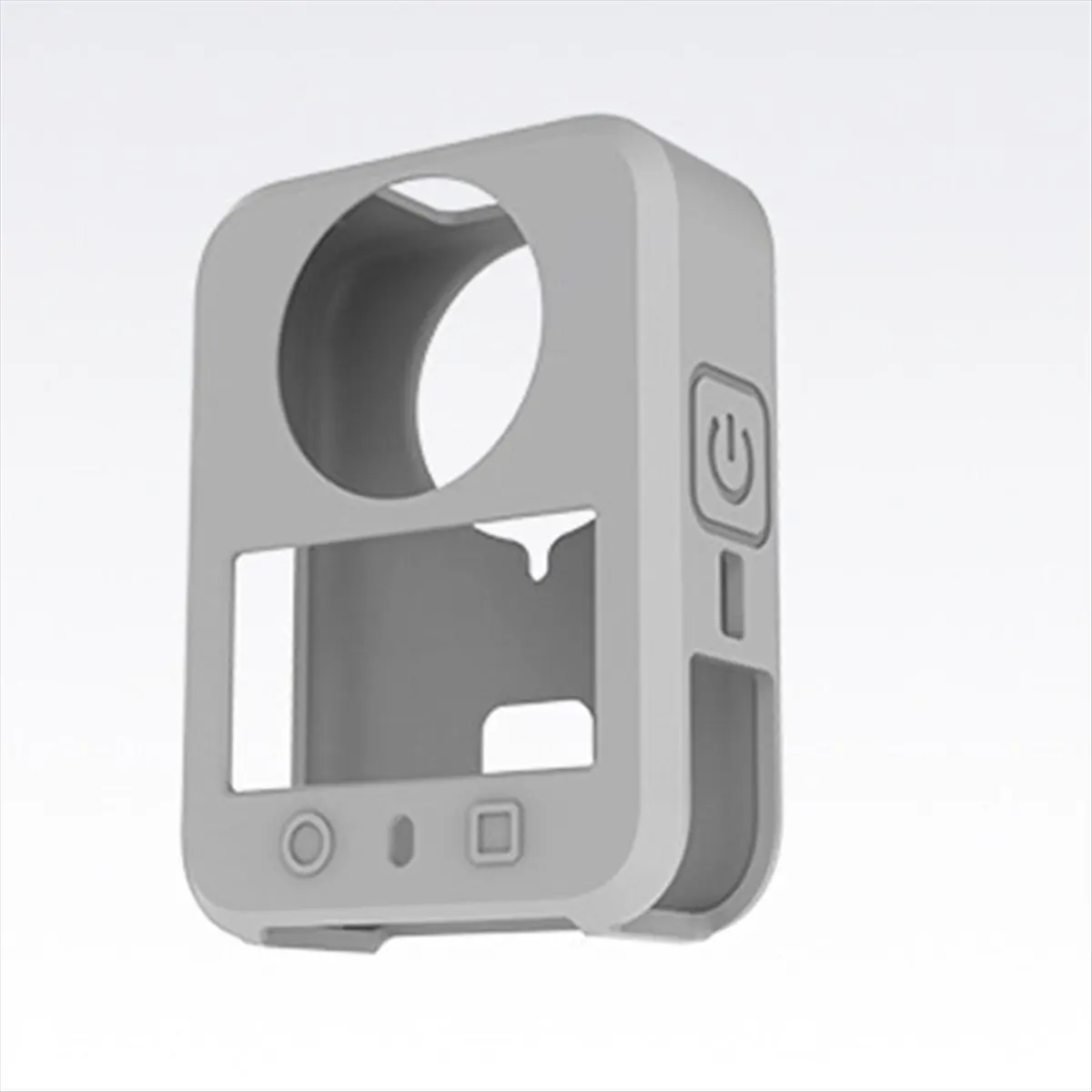 N86R For 360 Silicone Protective Cover Rubber Skin with Lens and Screen Protector for 360 Gray