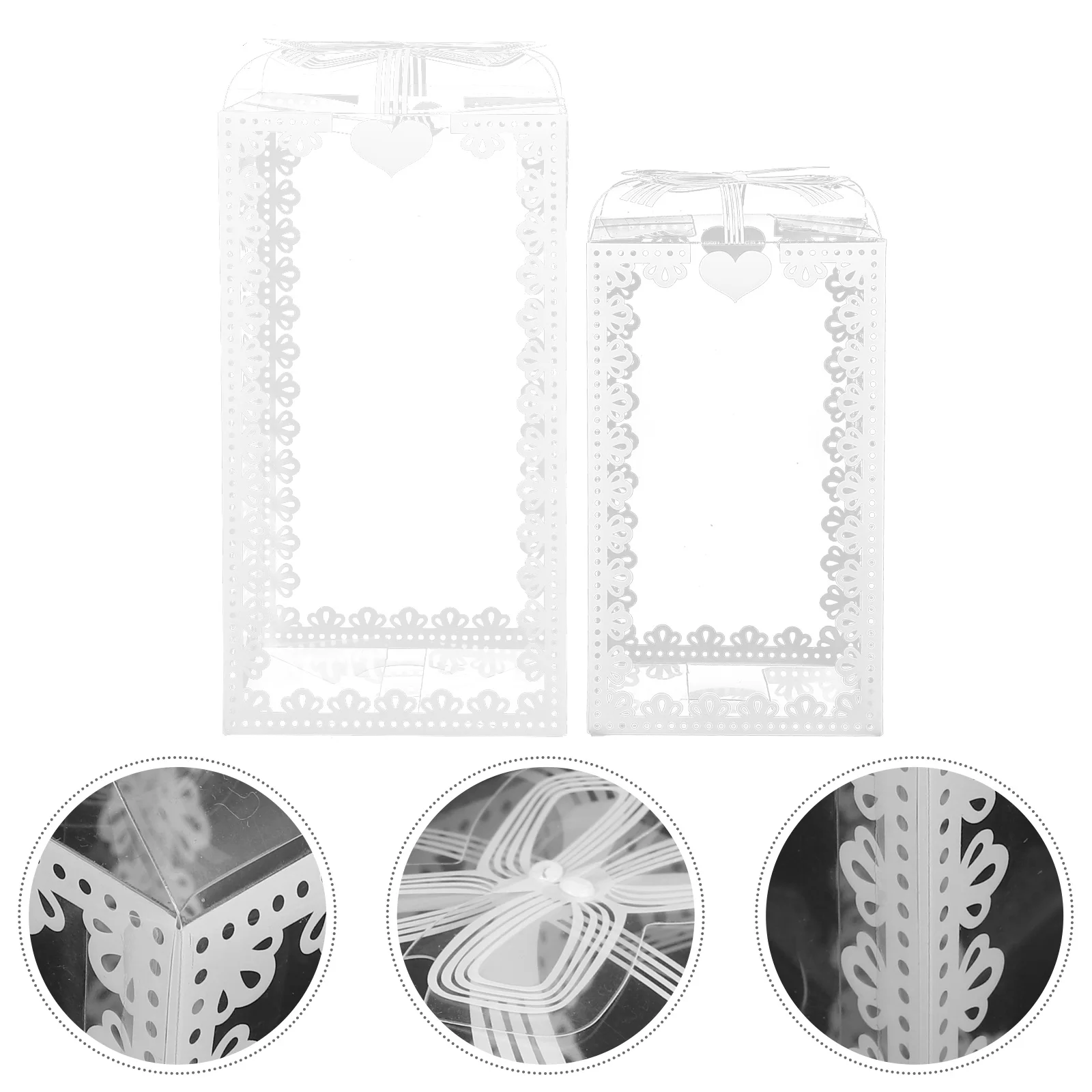 

20pcs Clear Gift Transparent Packaging Boxes Wedding Candy Boxes Portable Treat Storage Cases For Sweets Chocolate Snacks Party