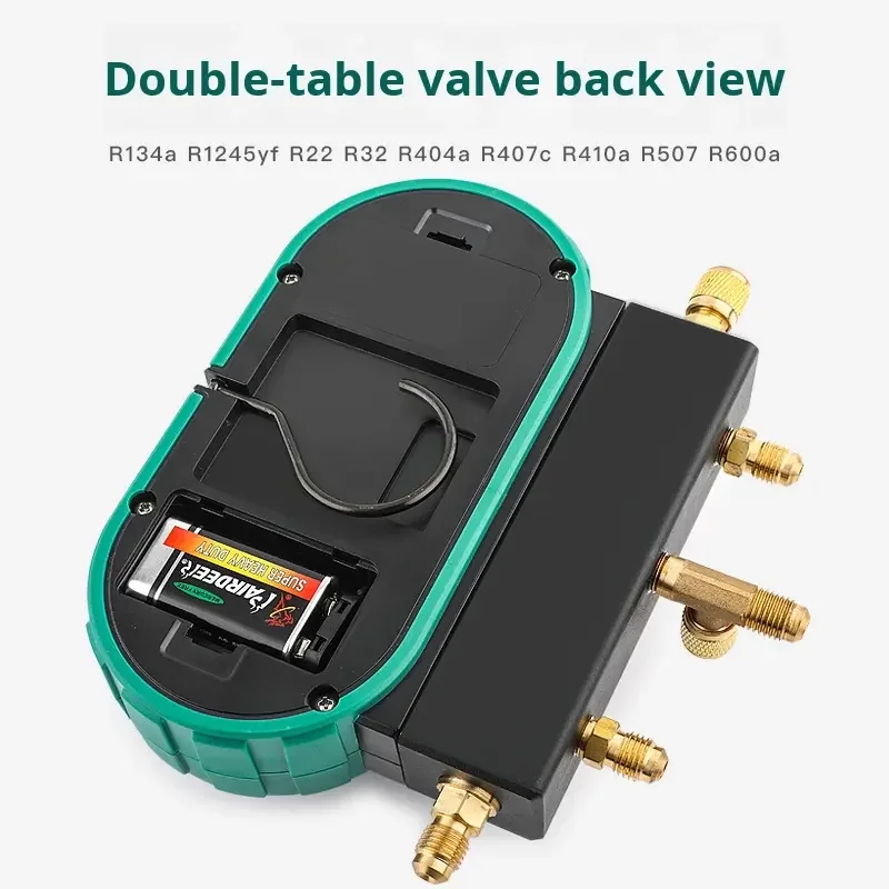 

HS-DVS60-101A Electronic Fluorine Addition Gauge - Dual Table Snow Pressure Meter for HVAC and Auto Air Conditioning