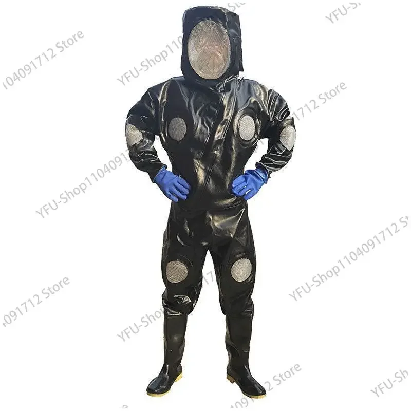 Heavy Duty 15 Air Hole PU Leather Wasp Protective Bee Suit Hornet Clothing Apiculture Beekeeping Equipment Tools