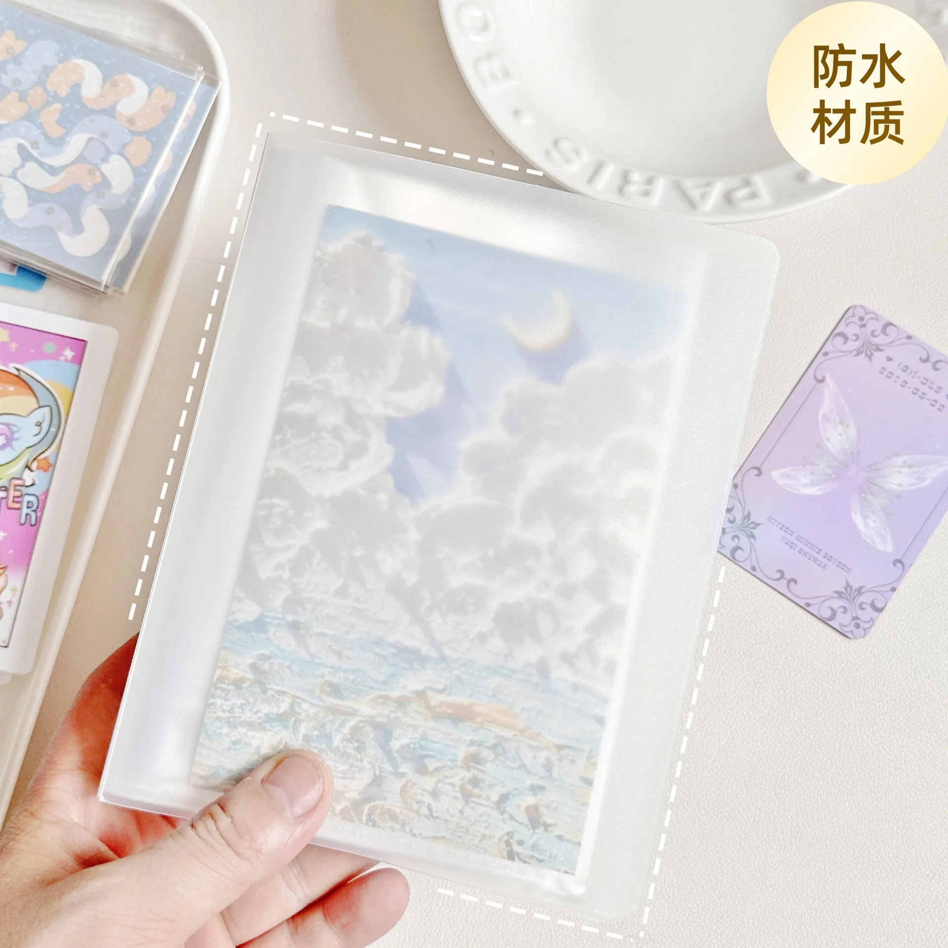 1 PC Large-capacity Card Book A6 Photo Album Pocket Storage Book Sticker Card Bill Invoice Sticky Note Favorite Card Book