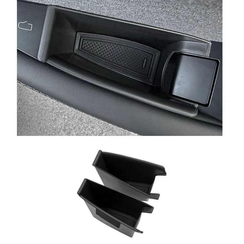 Front Door Handle Storage Trays For Tesla Model 3 Highland 2024 Inner Door Side Handle Tray Box Spare Parts