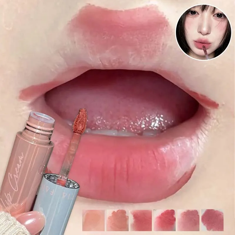 Velvet Matte Mist Lip Gloss Waterproof Non-Sticky Cup Lip Glaze Smudge Proof Not Fade Liquid Lipstick Use on Lips And Cheeks