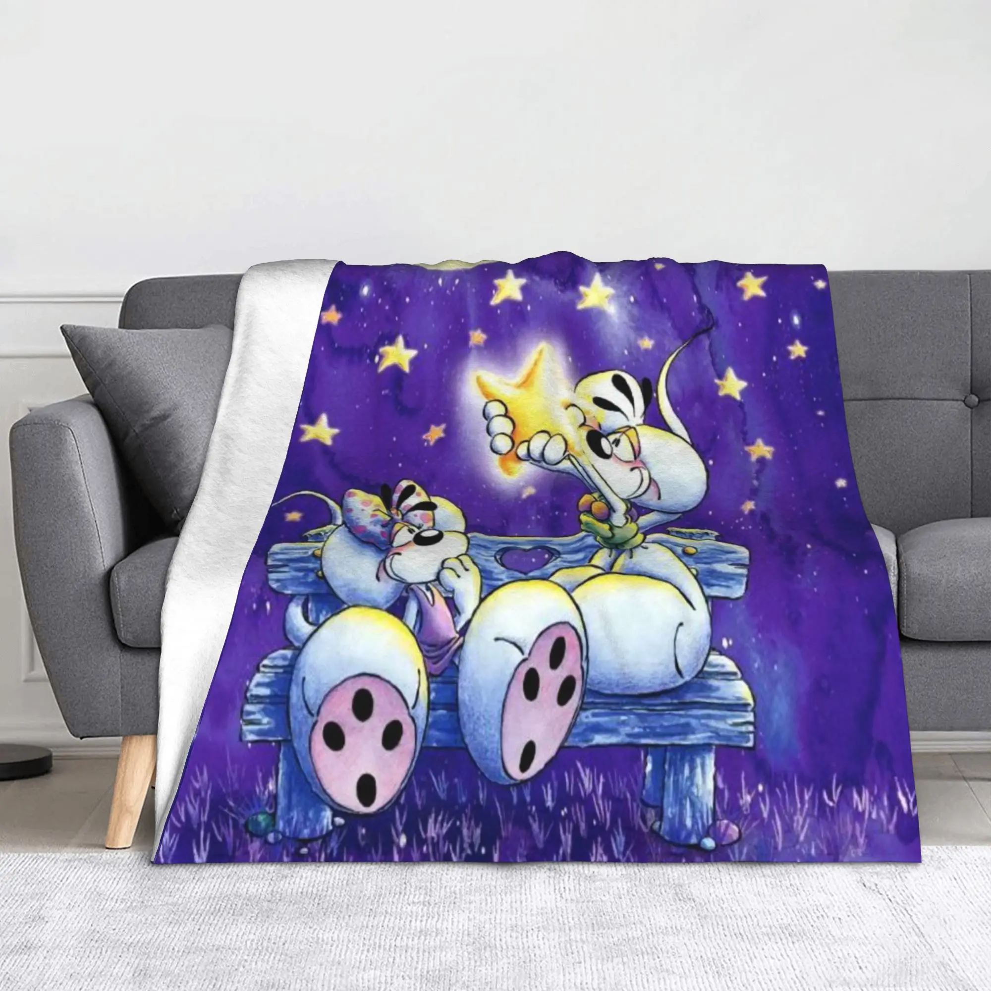 Diddl Diddlina Blanket Multiple Sizes Cozy and Lightweight  Throw Blankets for Sofa Couch and Bed