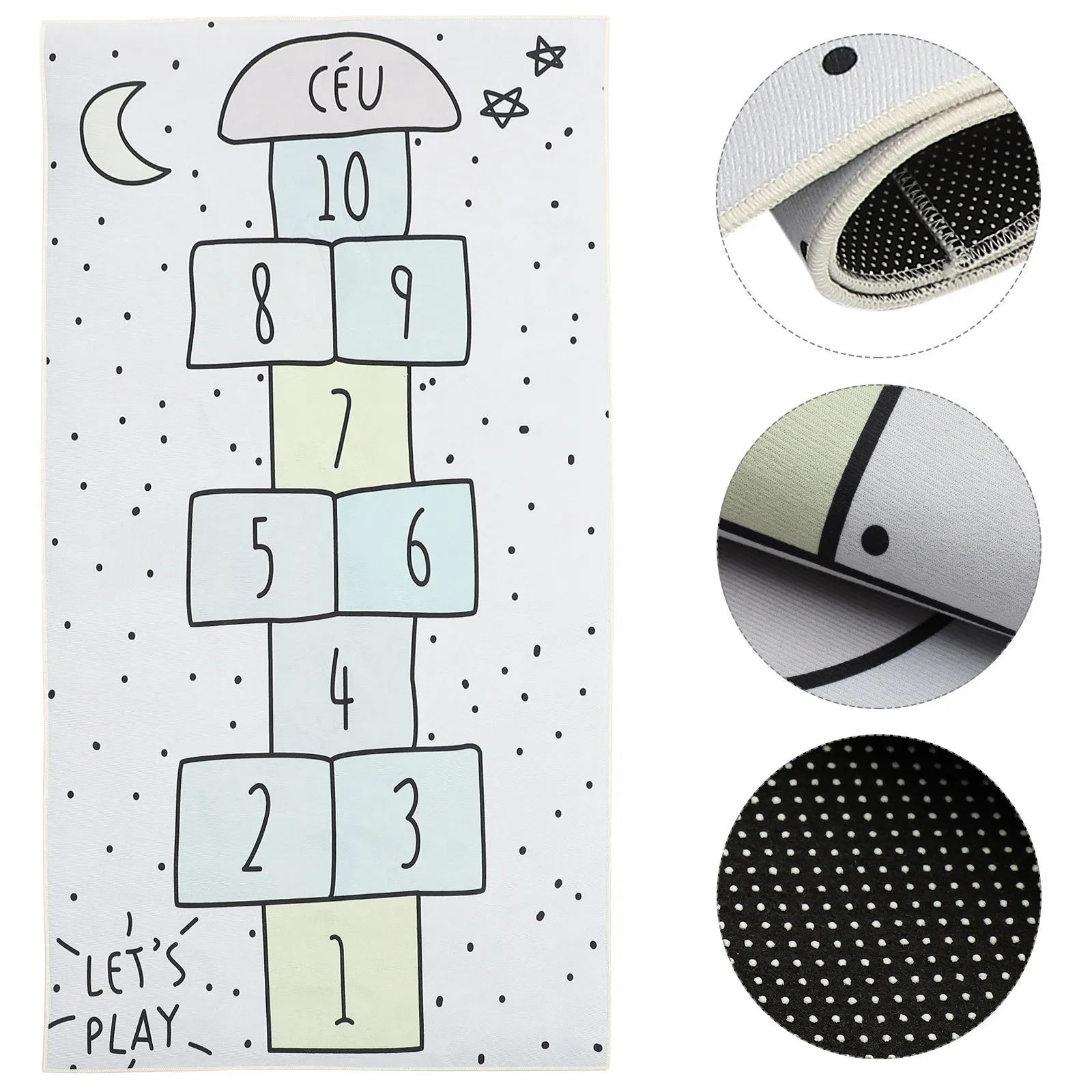 

1 шт., игровой коврик для шашек, прочный, мягкий, удобный, полиэстер, детский игровой коврик для спальни, гостиной, игровой коврик