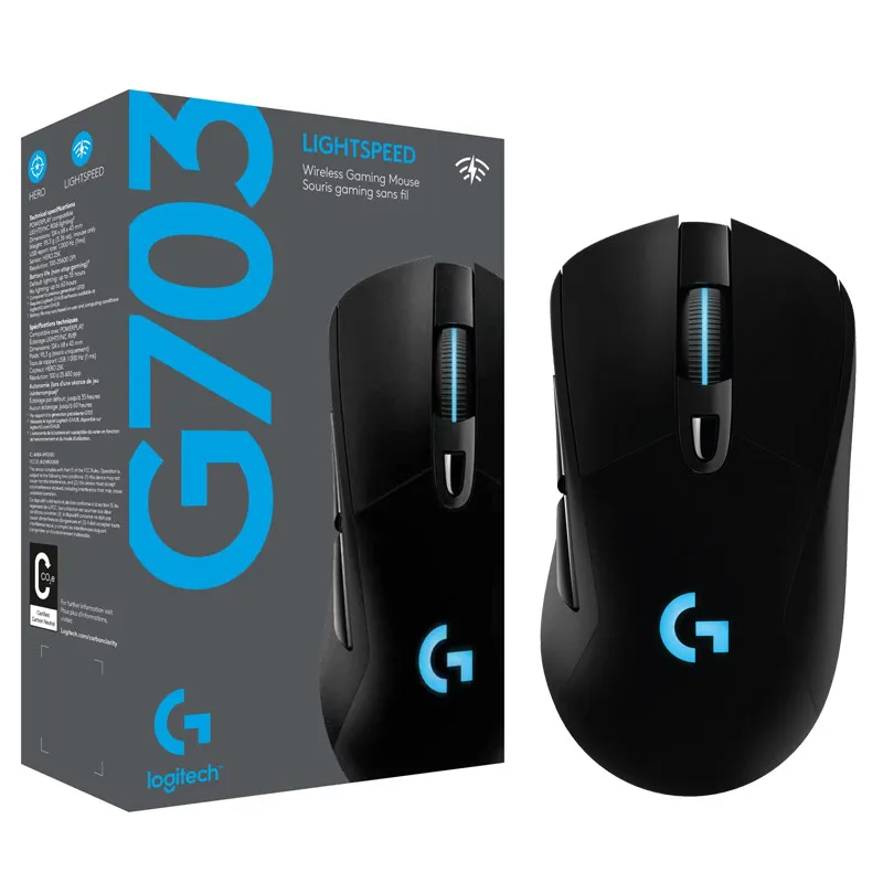 

Logitech G703hero Esports Eat Chicken Macro RGB Backlit Computer Game Lol/cf Wireless Charging Mouse