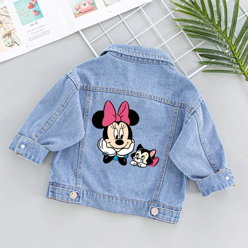 Minnie Mouse Cartoon Patches for Clothes Cute Vynil Heat Transfer Thermal Stickers DIY Kids T shirt Iron on for Women Appliqued