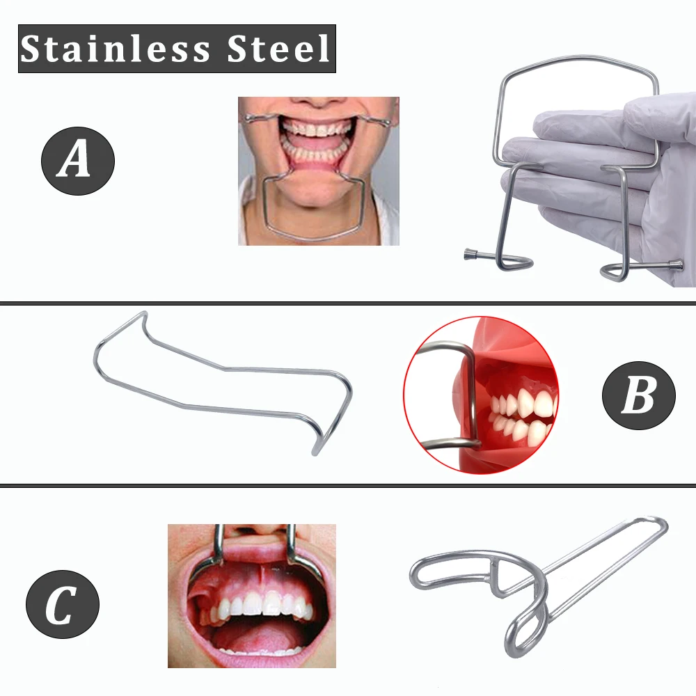 

Autoclave Dental Mouth Expand Lip Retractor Intraoral Cheek Upper Lower Lip Retractor Mouths Openers Dental Products