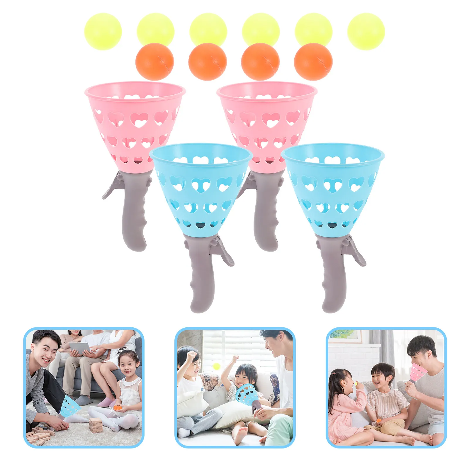 

Набор для интерактивной игры в мяч на открытом воздухе: развивающая игра для детей и родителей, улучшающая физические и моторные навыки