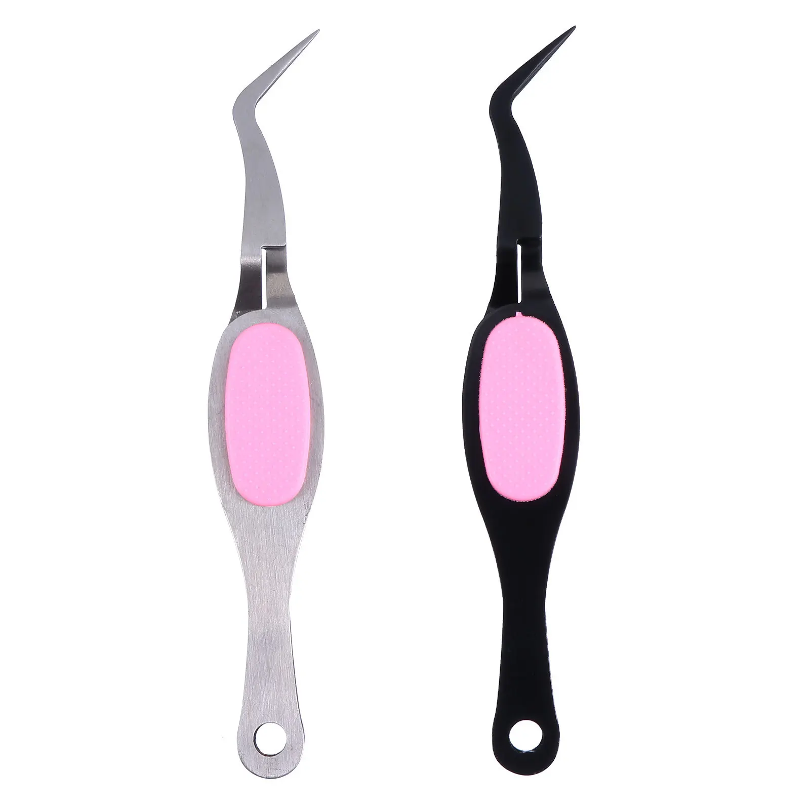 

2pcs Stainless Steel Craft Tweezers Precision Tip For Jewelry Making Heat Embossing Non-Slip Grip Crossing Lock Hobby Tools Hand