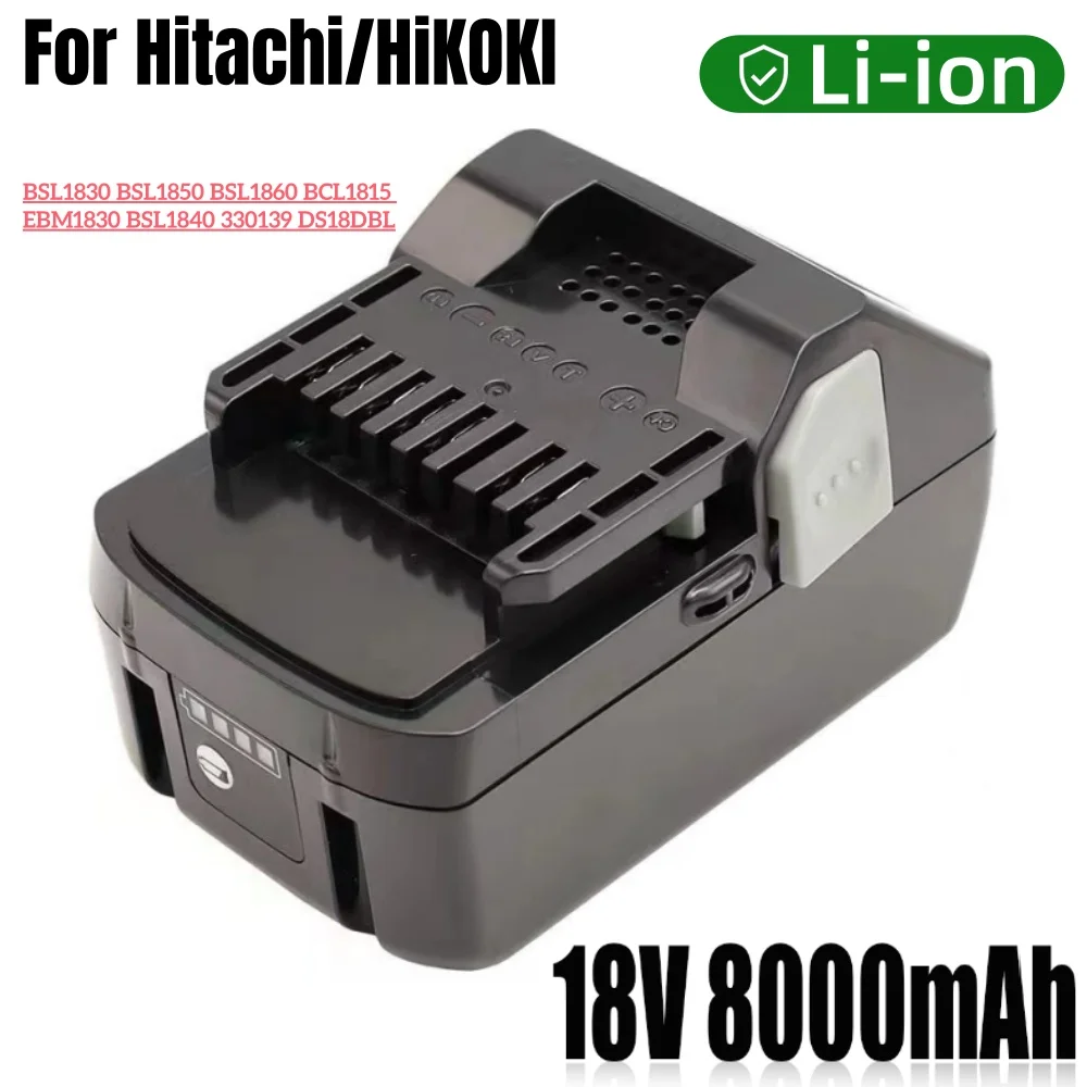 Upgraded Hitachi/HiKOKI 8000mAh 18V Battery for BSL  BSL1850 BSL1860 BCL1815 EBM1830 BSL1840