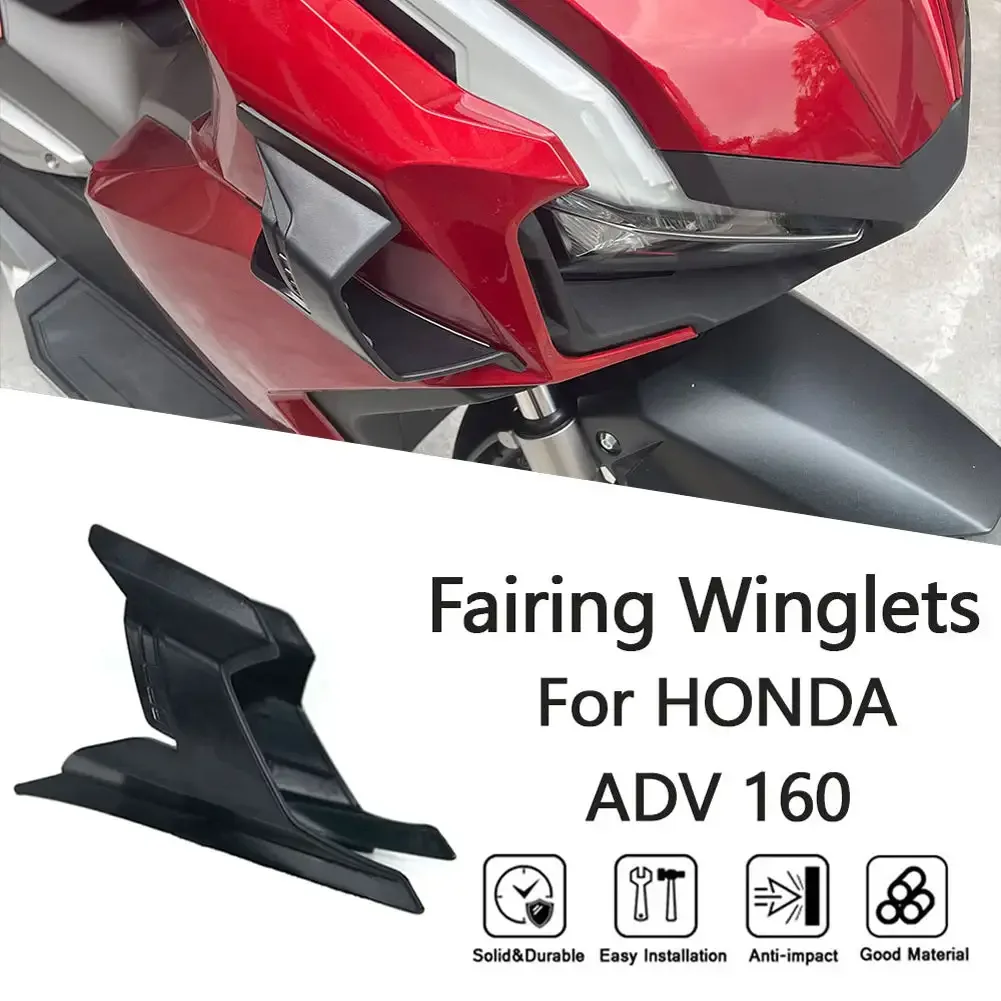 For Honda ADV160 2022 2023 1Pair Motorcycle Aerodynamic Fairing Winglet ABS Spoiler Compatible Models Side Spoiler Accessories