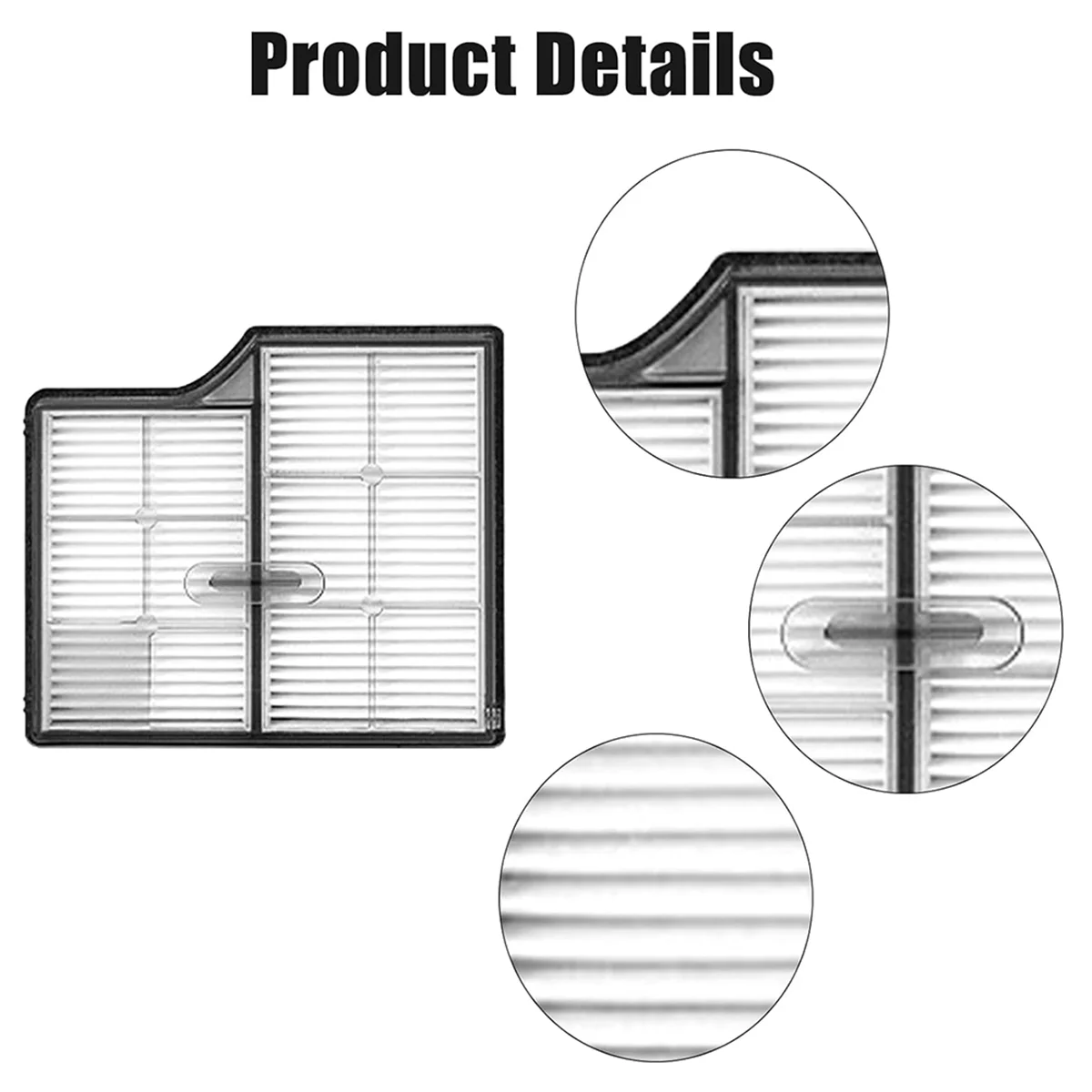 صندوق غبار مع 4 × فلتر للمكنسة الكهربائية Saros 10/G30/S9 Maxv Ultra كفاءة تنظيف محسنة