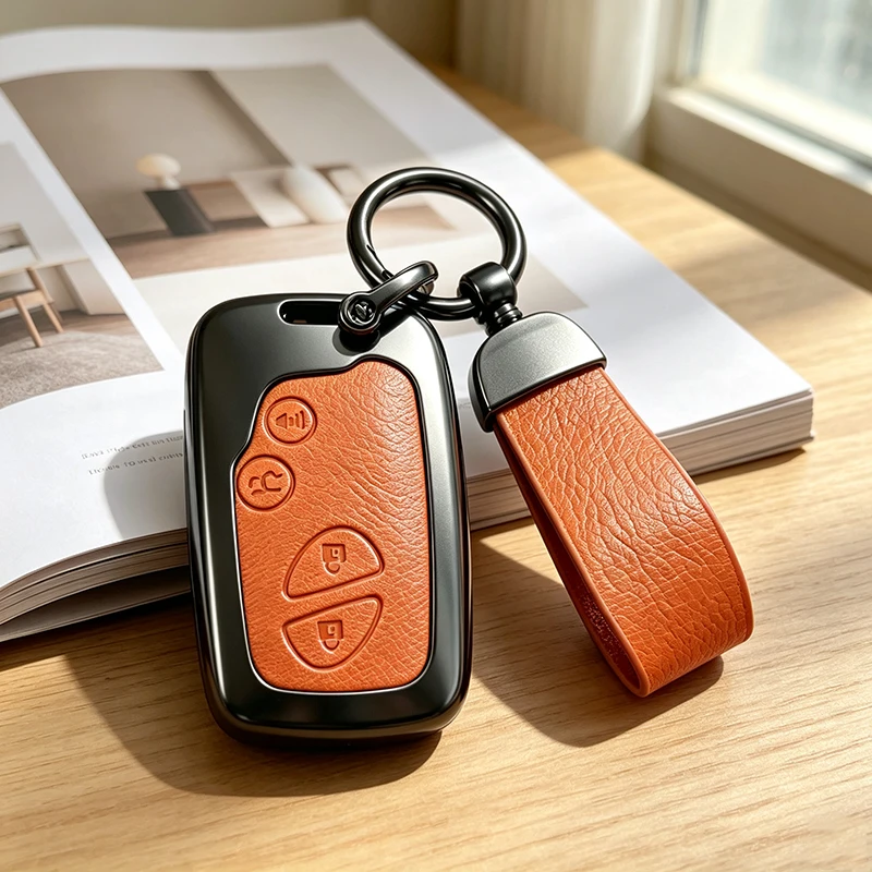 Zinc Alloy Leather for Lexus IS250 IS300C RX270 CT200H GX400 GX460 ES240 ES350 LS460 GS300 450h 460h Remote Car Key Case Cover