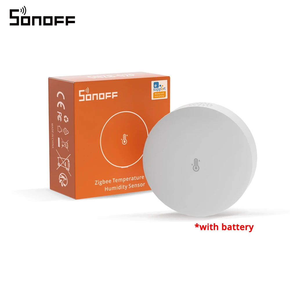 SONOFF SNZB-02P Zigbee Temperatuur- en Vochtigheidssensor Smart Home Thermometer Detector Werk met Alexa Google Home Smartthings