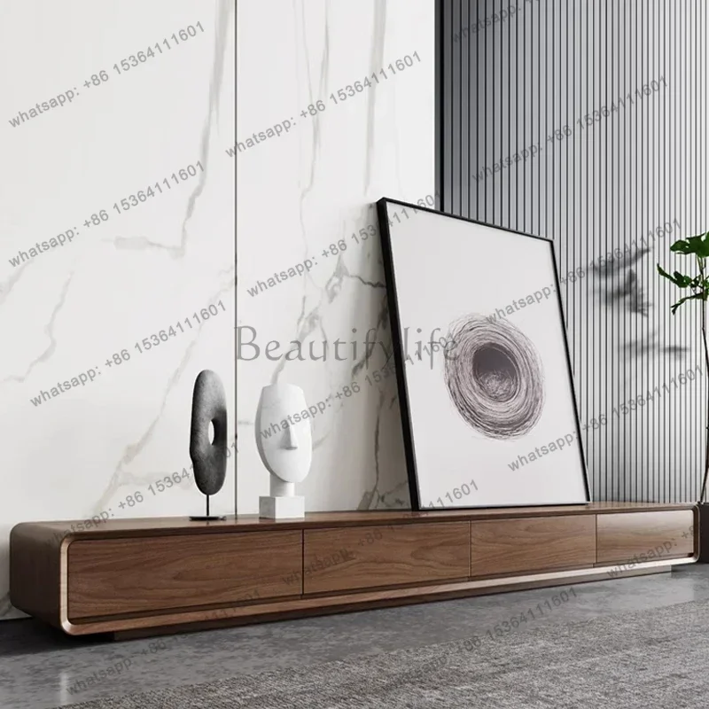 Home Living Room Furniture Modern Northern Europe All Solid Wood160cm 200cm 240cm TV Cabinet Stands And 120cm